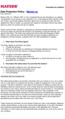 Privacy Policy US 08/2018