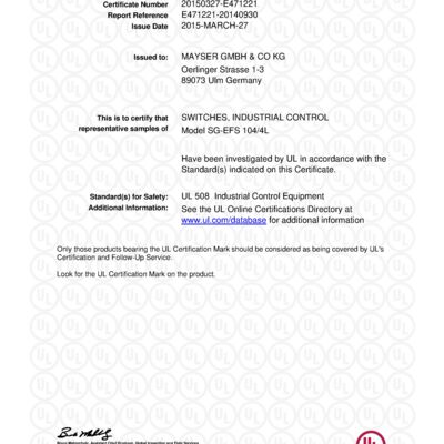 Cert-UL508_20150327-E471221_EFS104-4L.pdf